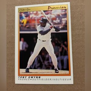 Tony Gwynn 1991 O-Pee-Chee Premier San Diego Padres Baseball Card